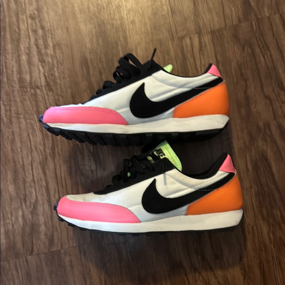 Nike (Womens) Black, Pink and Orange Running Sneakers
